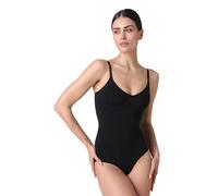 Lovable Modellante Ferretto Seamless-Microfibra Tecnica Senza Cuciture-Finiture Invisibili-Silhouette Shaping Collant de Corps, Noir, L Femmes