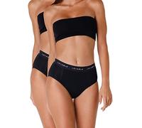 Lovable Period Panties Cycle Menstruel Culotte Haute Flux Lourd (Lot de 2), Nero, Femme