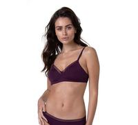 Lovable Senza Ferretto E Coppe Non Imbottite Preformate in Microfibra Soft, Sostegno, Art. 027o, My Daily Comfort Soutien-Gorge, Rouge vin, 36 / 4B Femmes