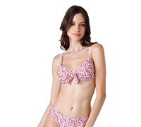 LOVABLE Soutien-Gorge Armatures Printed Knitted Micro Bikini Deux pièces, Rose et imprimé Fleurs, 36 / C Femme