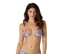 LOVABLE Soutien-Gorge Triangle avec Lacets RCS Recycled Bikini Femme, Imprimé faïence Citrons, S