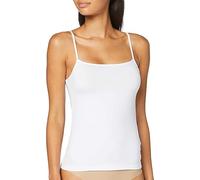 LOVABLE Top Bretelle étroite en Microfibre Basic Soul Femme Débardeur, Non Applicable, Bianco, Medium
