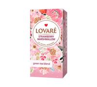 LOVARÉ Guimauve à la fraise 36g (24 sachets, thé vert)