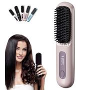 Lovayna La Première Brosse Intelligente pour Cheveux Courts et Fins, avec Affichage LED, Chauffage Rapide, Trois Niveaux de Température, Revêtement Céramique pour le Soin Des Cheveux (Violet)