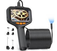 Lovcoyo Camera Endoscopique, 10M Camera Inspection Canalisation avec 8 LED Réglables,IP67 Étanche Endoscope Industriel Caméra, Caméra Endoscopique 2600mAh,33FT