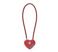 Love à cœur unique avec câble métallique long pour anniversaire de mariage, Saint-Valentin, mots de passe en forme de cœur, mots de passe, petit