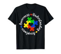 Love Accept Understand Autism Awareness Puzzle Autistic T-Shirt