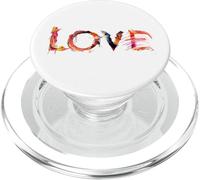 Love Amour Police Art Calligraphie Lettre Police PopSockets PopGrip pour MagSafe