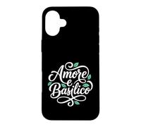 Love and Basil Amore e Basilico Donne Cuisine Italienne Coque pour iPhone 16 Plus