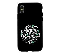 Love and Basil Amore e Basilico Donne Cuisine Italienne Coque pour iPhone X/XS