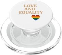 Love and Equality Cœur arc-en-ciel LGBTQ+ Support Design PopSockets PopGrip pour MagSafe