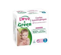 LOVE AND GREEN Couches ecolabellisees Taille 5 - 40 couches