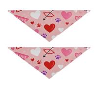 Love and Paw Print Pet Good Breathability Lot de 2 paquets pour un cadeau Animaux de compagnie de différentes tailles 63,5 x 22,9 cm 20,3 cm