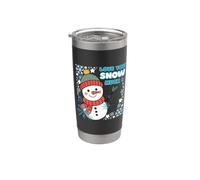Love And Snow Winter Snowstorm Valentine Gobelet isotherme en acier inoxydable double paroi