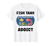 Love animals aquarium simple fish farmer Addict Fish tank T-Shirt