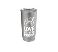 Love At First Proof Levain Starter Gobelet isotherme en acier inoxydable double paroi