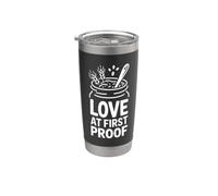 Love At First Proof Levain Starter Gobelet isotherme en acier inoxydable double paroi