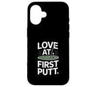 Love at First Putt Golf Romance Coque pour iPhone 16