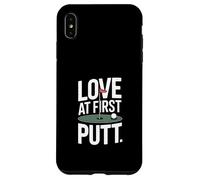 Love at First Putt Golf Romance Coque pour iPhone XS Max