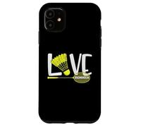 Love Badminton Cute Racket and Shuttlecock Sports Fan Player Coque pour iPhone 11
