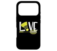 Love Badminton Cute Racket and Shuttlecock Sports Fan Player Coque pour iPhone 17 Pro