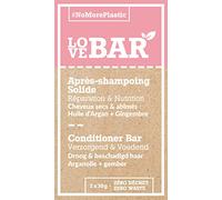 Love Bar - Après-Shampoing Solide Réparation & Nutrition à l'Argan et au Gingembre - Cheveux Secs et Abîmés (2 x 30 gr)