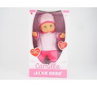 Poupon souple - NO NAME - Camilla - 30 cm - Rose - Pour enfant à partir de 3 ans - Compagnon favori