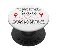 Love Between Sisters Knows No Distance Big Sister Little Sis PopSockets PopGrip Adhésif