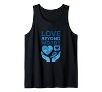 Love Beyond Words Autism Awareness Cœur Bleu Débardeur