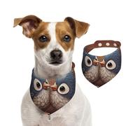Love Birdie Bandana d'été à rayures pour chiens, lavables, réglables et triangulaires, bavoirs mignons pour chiens de taille moyenne et grande taille, chiots et chats de petite taille