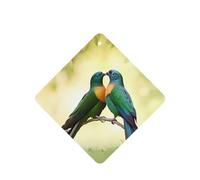 Love Birds Lot de 4 désodorisants de voiture durables pour homme et femme - Tablettes d'aromathérapie à suspendre - Parfum lavande