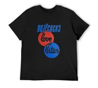 Love Bites by Buzzcocks Men's T-Shirt Unisex Black Cotton Hip Hop Print Tee Shirts 3XL