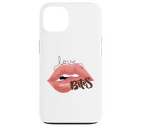 Love Bites Lips Halloween Bite Me Kiss Me Femme Valentine Coque pour iPhone 13