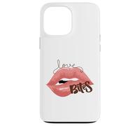 Love Bites Lips Halloween Bite Me Kiss Me Femme Valentine Coque pour iPhone 13 Pro Max