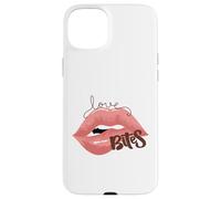 Love Bites Lips Halloween Bite Me Kiss Me Femme Valentine Coque pour iPhone 15 Plus
