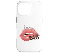 Love Bites Lips Halloween Bite Me Kiss Me Femme Valentine Coque pour iPhone 16 Pro
