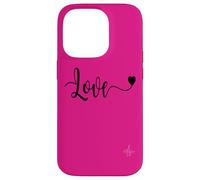 Love Black Text | Autentico marchio Italiano dolceSenso Coque pour iPhone 14 Pro