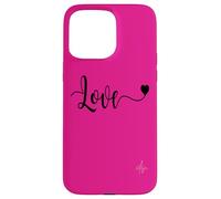 Love Black Text | Autentico marchio Italiano dolceSenso Coque pour iPhone 15 Pro Max
