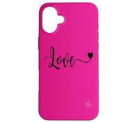 Love Black Text | Autentico marchio Italiano dolceSenso Coque pour iPhone 16 Plus