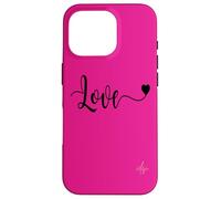 Love Black Text | Autentico marchio Italiano dolceSenso Coque pour iPhone 16 Pro