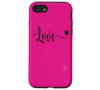 Love Black Text | Autentico marchio Italiano dolceSenso Coque pour iPhone SE (2020) / 7/8