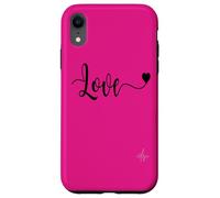 Love Black Text | Autentico marchio Italiano dolceSenso Coque pour iPhone XR