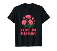 Love Blossoms Illustration Florale Saint-Valentin T-Shirt