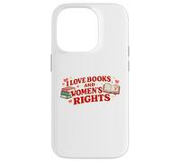 Love Books and Women's Rights Feminist Book Lover Design Coque pour iPhone 14 Pro