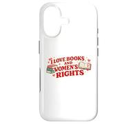 Love Books and Women's Rights Feminist Book Lover Design Coque pour iPhone 17