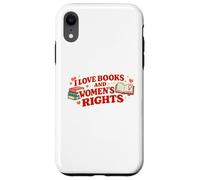 Love Books and Women's Rights Feminist Book Lover Design Coque pour iPhone XR