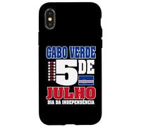 Love Cabo Cap Vert avec drapeau du Cap-Vert Carte Indépendance Coque pour iPhone X/XS