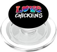 Love Chickens Poultry & Eggs propriétaire de la Ferme avec poulailler PopSockets PopGrip pour MagSafe