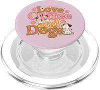 Love-Coffee and Dogs Liebe Eine Tasse de café et Chiens PopSockets PopGrip pour MagSafe
