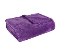 Love Covers Couverture imperméable en flanelle pour couples - Couverture polaire corail - Couverture de sieste au bureau - Couverture de climatisation - Drap de lit d'hiver en velours - Violet, taille